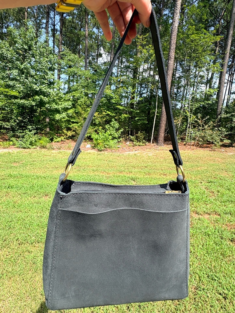 EUC Portland Leather Small Triangle Shoulder Bag